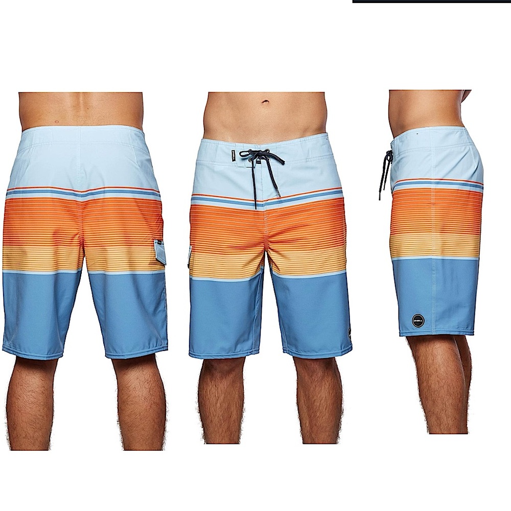 O'NEILL Mens Lennox Stretch Swim, Blue Shadow, 30 nwt